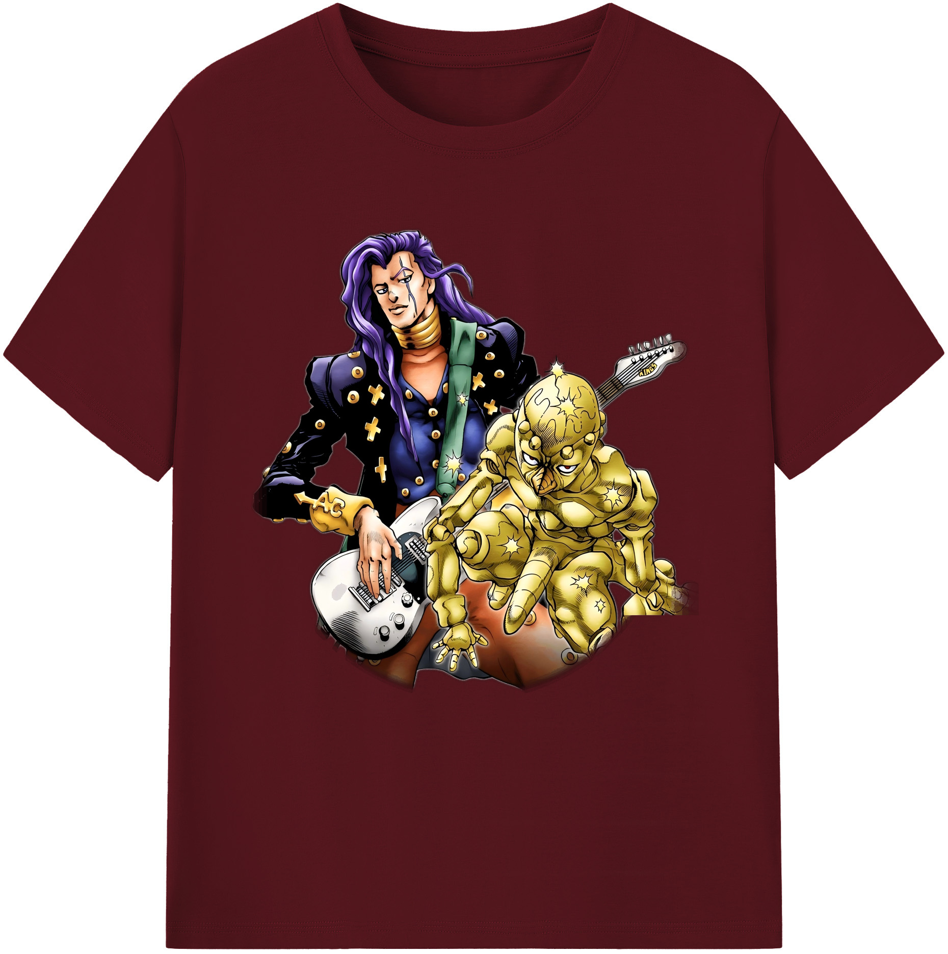 （画像用） ジョジョの奇妙な冒険 おといし あきら JoJo's Bizarre Adventure Akira Otoishi 綿100％半袖Tシャツ（フロントプリント）